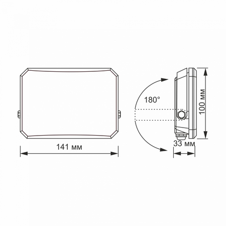 Naświetlacz reflektor LED VIDEX czarny halogen 5000K 2850lm 30W IP65 IK07