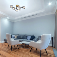 Lampa sufitowa GLOBE ELEGANCE SMOKE S6 6xE14 Kobi Design