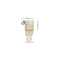 Milagro - Kinkiet ALMERIA WHITE/GOLD 1xE27