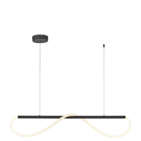 Lampa wisząca Meleca S czarna LED 4000K