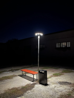 Parkowa lampa solarna LED Videx IP54 5000K 1400lm czujnik ruchu + pilot