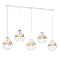 Milagro - Lampa wisząca CLIFF WHITE 5xE27