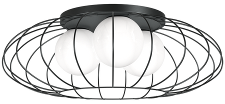 Milagro - Lampa Sufitowa KRONOS BLACK 3xE14