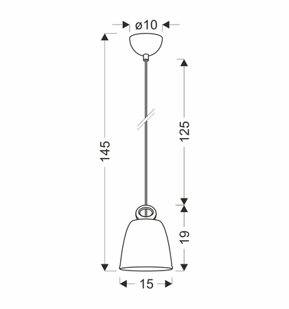 LAMPA WISZĄCA SEWILLA S 1 BIAŁY