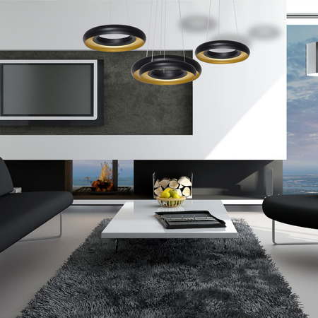 Milagro - LAMPA WISZĄCA RONDO NERO 36W LED