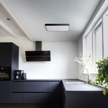 Ramka do panelu LED natynkowa czarna 60x60 click VL-PFS-B