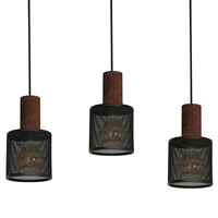Milagro - Lampa Wisząca ARES BLACK 3xE27