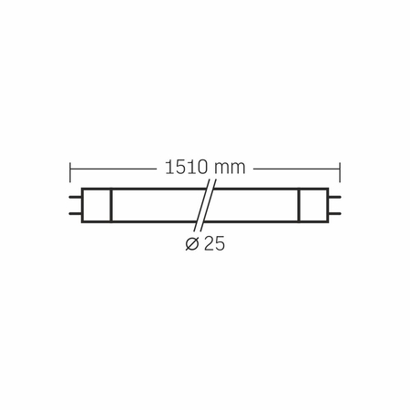 Świetlówka LED T8 24W 2700lm 6000K G13 zimna