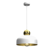 Lampa Wisząca HARALD GOLD/WHITE 1xE27
