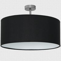 Milagro - Lampa podsufitowa CASINO BLACK/CHROME 1xE27