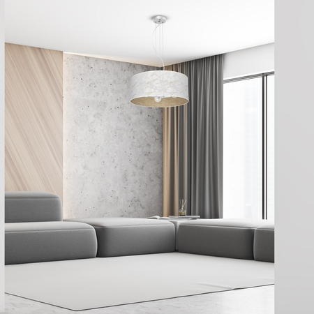 Milagro - Lampa wisząca SENSO White/Gold 3xE27