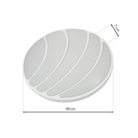 Milagro - Plafon SHELL WHITE 40W LED Ø480 mm