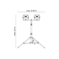 Naświetlacz LED TIGRA S 2x30W 4000K IP65 Kobi