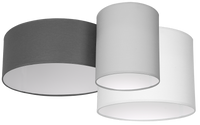 Milagro - Lampa sufitowa STAN GREY 3xE27