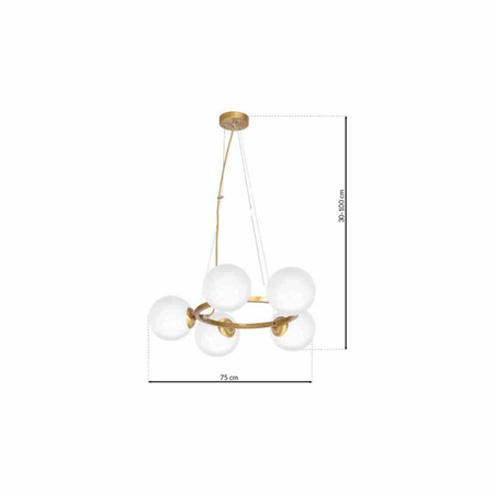 Lampa wisząca VIENNA 5xE14