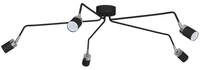 Lampa sufitowa JOKER BLACK/CHROME 5xGU10