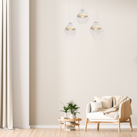 Milagro - Lampa wisząca CLIFF WHITE 3xE27
