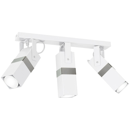 Milagro - Lampa sufitowa VIDAR WHITE/CHROME 3xGU10