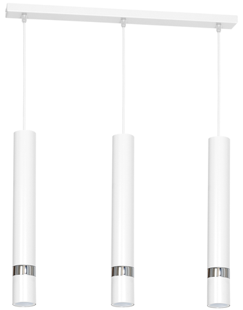 Lampa wisząca JOKER WHITE/CHROME 3xGU10