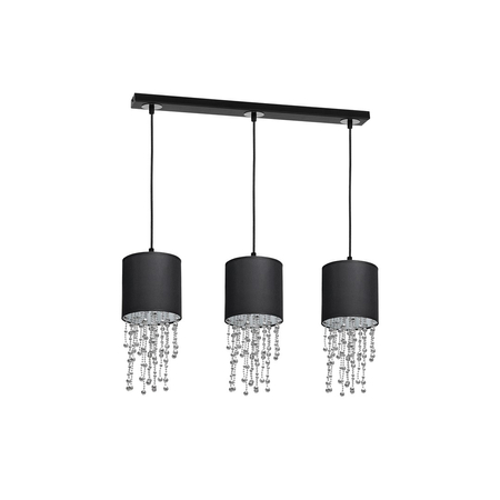 Milagro - Lampa wisząca ALMERIA BLACK/CHROME 3xE27