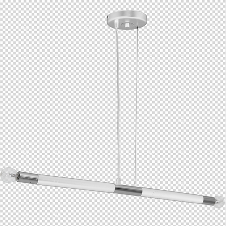 Milagro - Lampa wisząca BASTONE WHITE / CHROME 2xE14