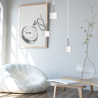 Milagro - Lampa wisząca ARENA WHITE/SILVER 3xGX53