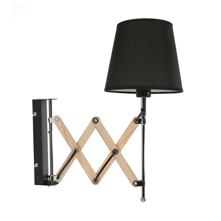 Lampa Kinkiet Mito chrom 1X40W E27 abażur czarny