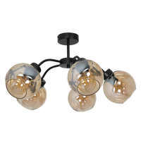 Milagro - Lampa sufitowa SOFIA AMBER 5xE27