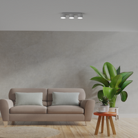 Milagro - Lampa sufitowa DIXIE White  3xGX53