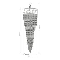 Milagro - Żyrandol LUXURIA 300cm 41xE14