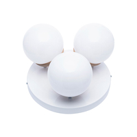 Milagro - Lampa sufitowa SFERA WOOD 3xE14