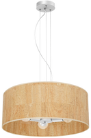 Milagro - Lampa wisząca CORK White/Cork 3xE27
