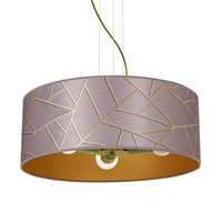 Milagro - Lampa wisząca ZIGGY PINK Gold/Pink 3xE27