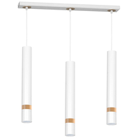 Milagro - Lampa wisząca JOKER WHITE/WOOD 3xGU10
