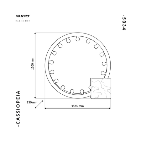 Milagro - Lampa Stojąca CASSIOPEIA 18xE14