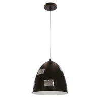 PATCH LAMPA WISZĄCA 29 1X60W E27 CZARNY + CHROMOWANY DEKOR