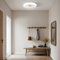 Plafon Lampa Sufitowa Ariva 26cm Biała Złota LED 12W Barwa Neutralna 4000K