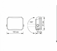 Naświetlacz reflektor LED VIDEX czarny halogen 5000K 1900lm 20W IP65 IK07