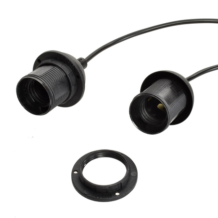 Milagro - Lampa wisząca NORMAN BLACK 3xE27