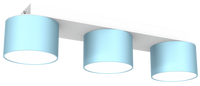 Milagro - Lampa sufitowa DIXIE Blue/White 3xGX53