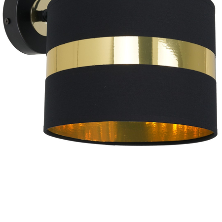 Milagro - Kinkiet PALMIRA BLACK / GOLD 1xE27 60W