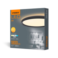Plafon LED oprawa sufitowa czarna okrągła 18W 4000K 1800lm