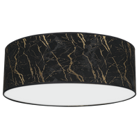 Milagro - Lampa sufitowa SENSO Black/Gold 3xE27 Ø50cm