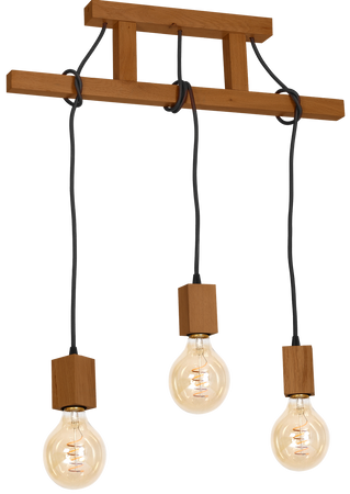 Milagro - Lampa Wisząca JACK 3xE27 Dąb
