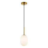 Milagro - Lampa wisząca ALIAS GOLD 1xG9 fi 120