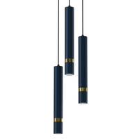 Milagro - Lampa wisząca JOKER NAVY BLUE/GOLD 3xGU10