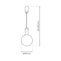 Milagro - Lampa wisząca TORONTO 1xGU10