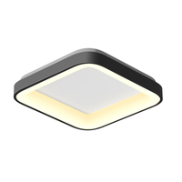 Plafon LED Videx Edge czarny kwadrat 72W 2700K/4000K/6000K 4700lm pilot VLE-ESC-72B