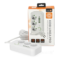 Przedłużacz LINEA PRO 3gn+4USB/1USB-C/5m/Zu+W biały Kobi