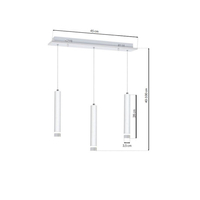 Milagro - LAMPA WISZĄCA ALBA 3X5W LED